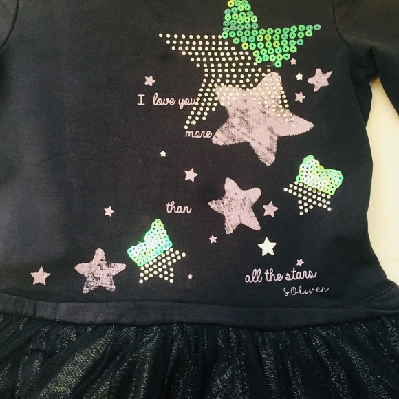 S Oliver Casual Clothing Toddler Girls Blue Dress - Picture 5 of 8